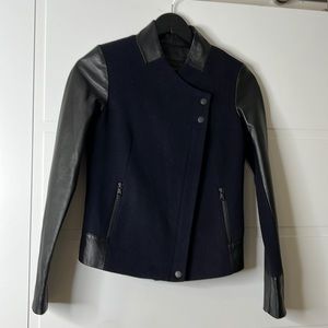 Danier 3X small leather and felt jacket.